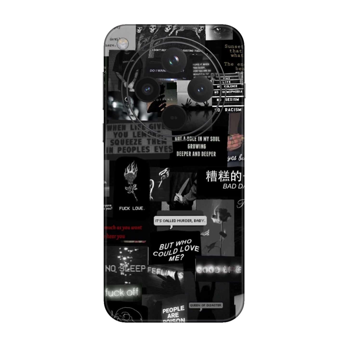 Bad Day Dark Collage Mobile Skin For Oppo Find X8 5G