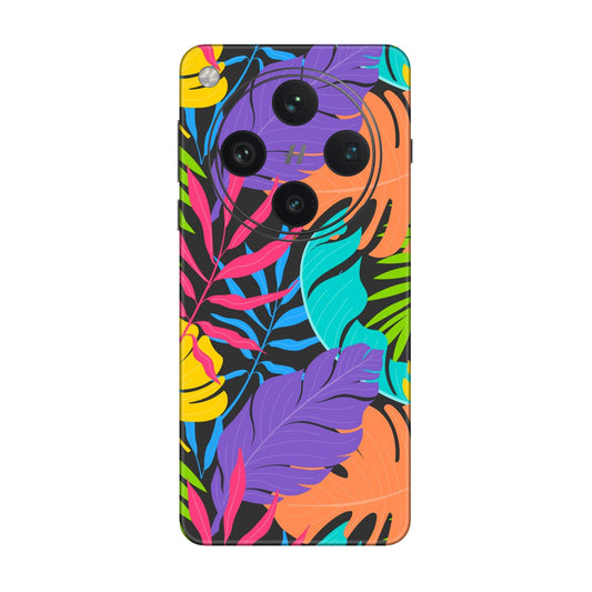 Neon Jungle Leaves Mobile Skin For Oppo Find X8 Pro 5G
