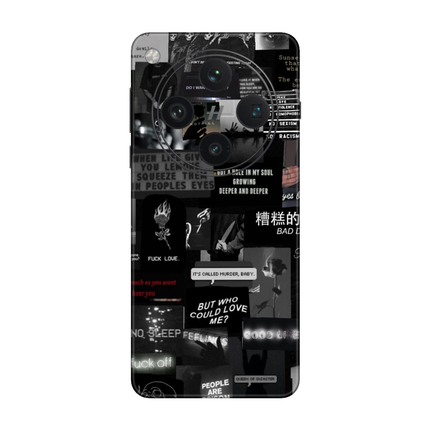 Bad Day Dark Collage Mobile Skin For Oppo Find X8 Pro 5G